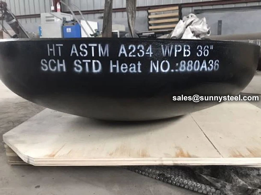 ASTM A234 WPB BW Large 36 Inch Sch40 Pipe Cap