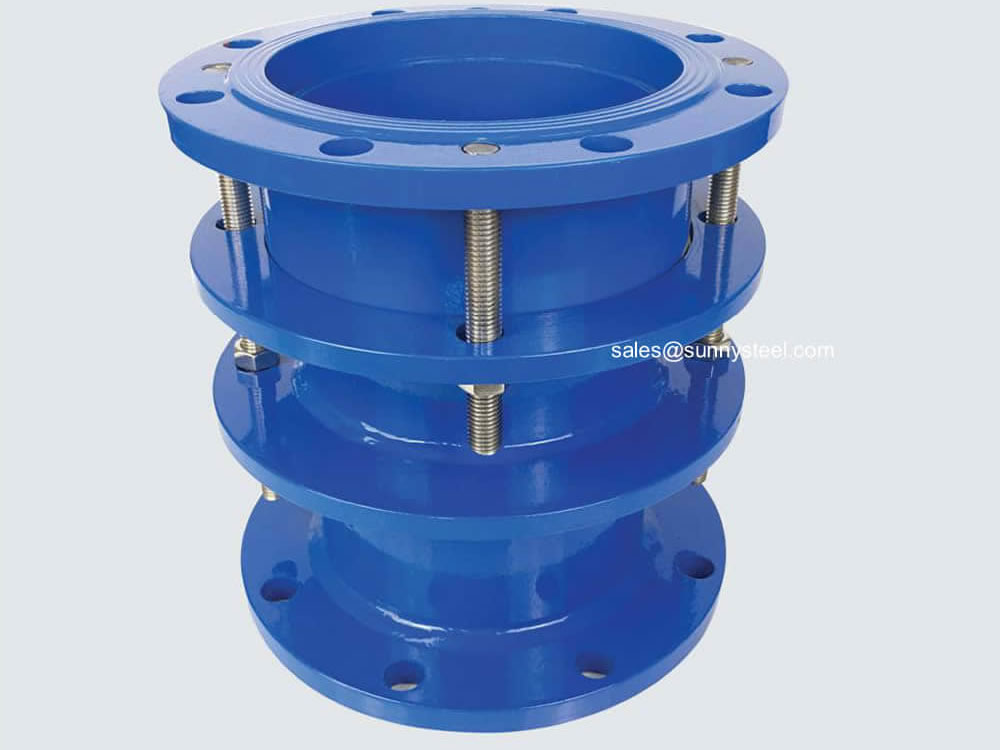 Double flanged expansion joint