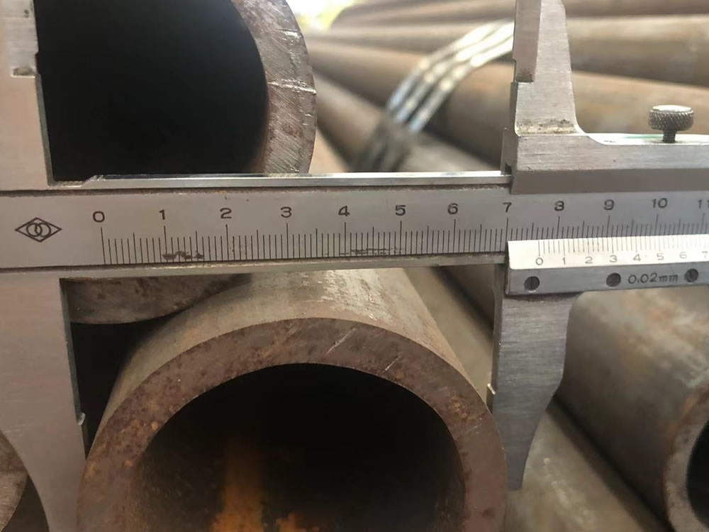 20G seamless steel pipe size measurement