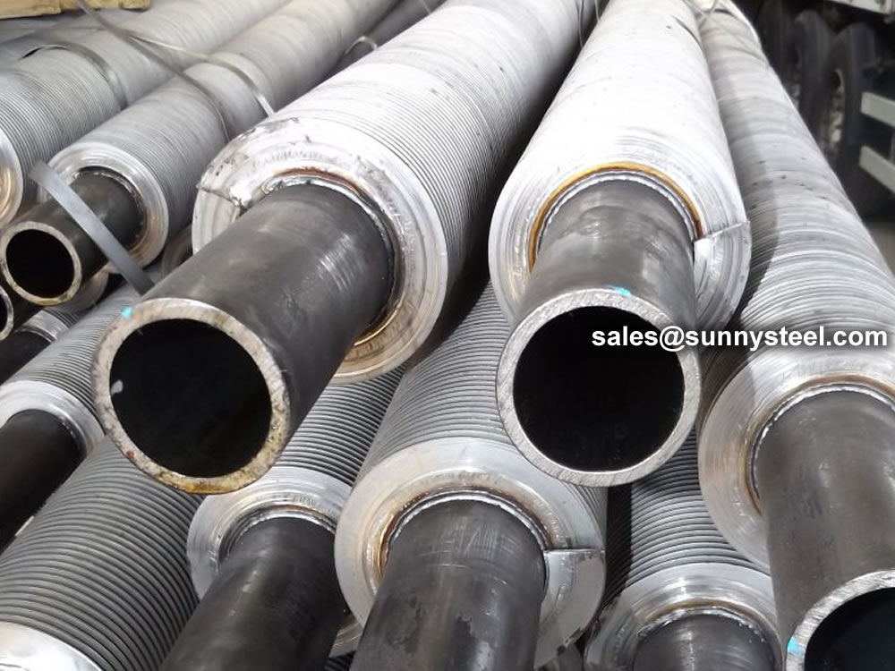 Helical solid finned tubes