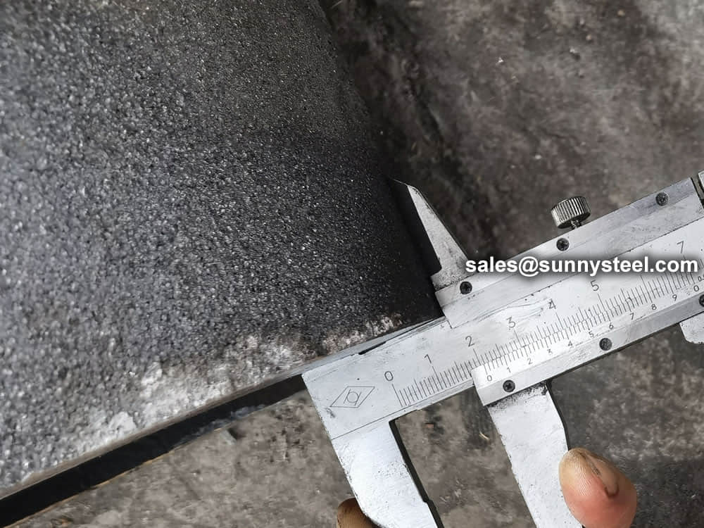 Measurement ZG40CrMnMoNiSiRe pipe Wall thickness